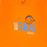 Boys 100% Cotton Rakhi T-Shirt with Round Neck and Half Sleeves for Festive Casual Wear and Everyday Comfort