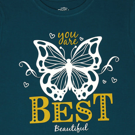 Dyca Girls Round Neck Half Sleeves Tshirt