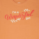 Dyca Girls Round Neck Half Sleeves Tshirt