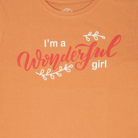 Dyca Girls Round Neck Half Sleeves Tshirt