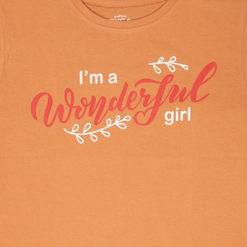 Dyca Girls Round Neck Half Sleeves Tshirt