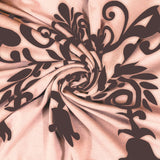 Bodycomfy 100% Cotton Hosiery King Size Fitted Bedsheet – Motif Panel Print