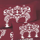 Bodycomfy 100% Cotton Hosiery King Size Fitted Bedsheet – Motif Panel Print