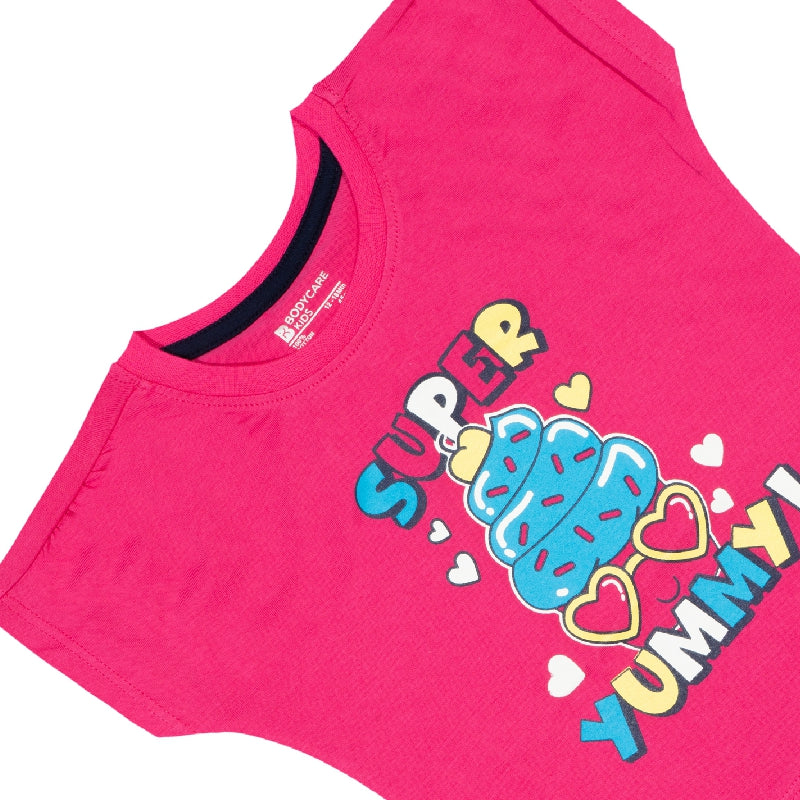 Baby Girls T-Shirt Round Neck Half Sleeves - Bodycare