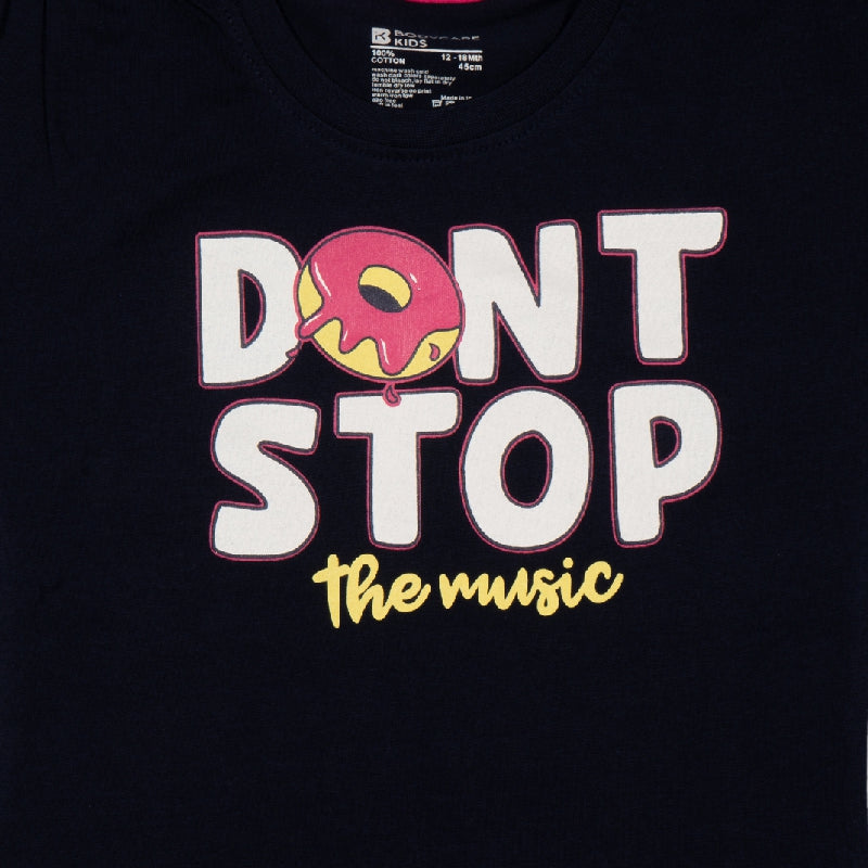 Baby Girls T-Shirt Round Neck Half Sleeves - Bodycare