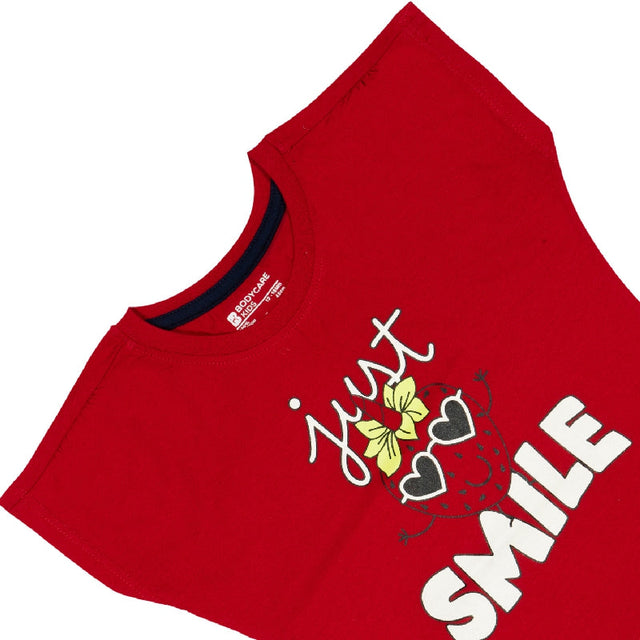 Baby Girls T-Shirt Round Neck Half Sleeves - Bodycare