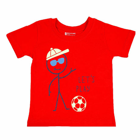 Baby Boys T-Shirt Round Neck Half Sleeves Pack of 2 - Bodycare