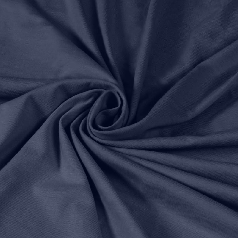 King Size Cotton Fitted Bedsheet Midnight Blue - Bodycare