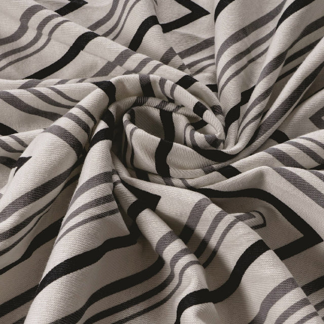 King Size Cotton Bedsheet Chevron Salmon Pink - Bodycare