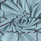 Bodycomfy 100% Cotton Hosiery King Size Fitted Bedsheet – Geometrical Panel Print