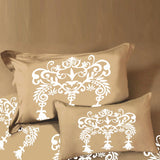 Bodycomfy 100% Cotton Hosiery King Size Fitted Bedsheet – Motif Panel Print