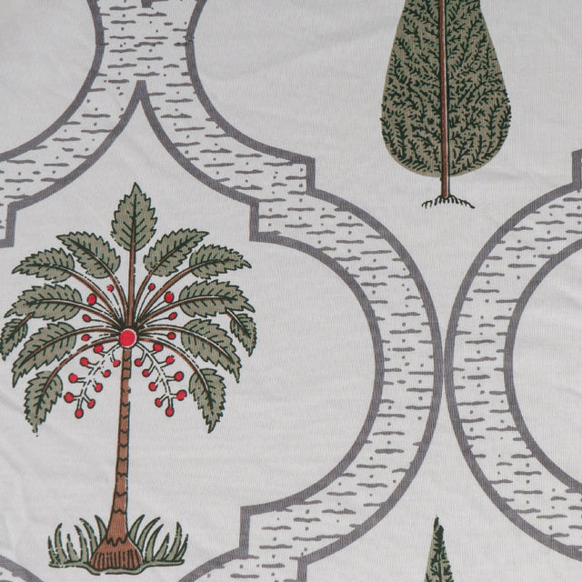 King Size Hosiery Fitted Bedsheet Botanical Print - Bodycare