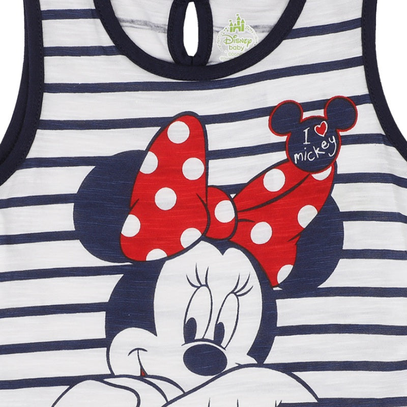 Bodycare Minnie & Friends Girls Cotton Frock Round Neck Sleeveless