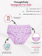 Girls Cotton Spandex Panty Stretch Lycra Band Pack of 3 - Bodycare