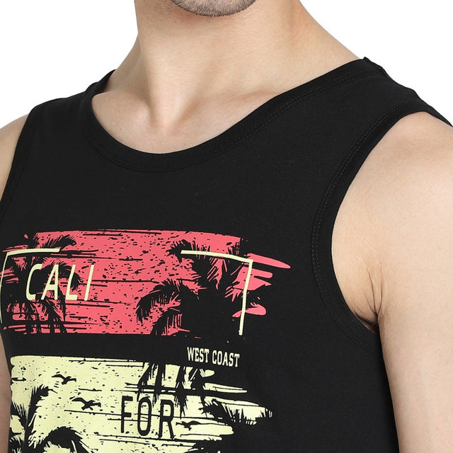 Men T-Shirt Round Neck Sleeveless - Bodycare