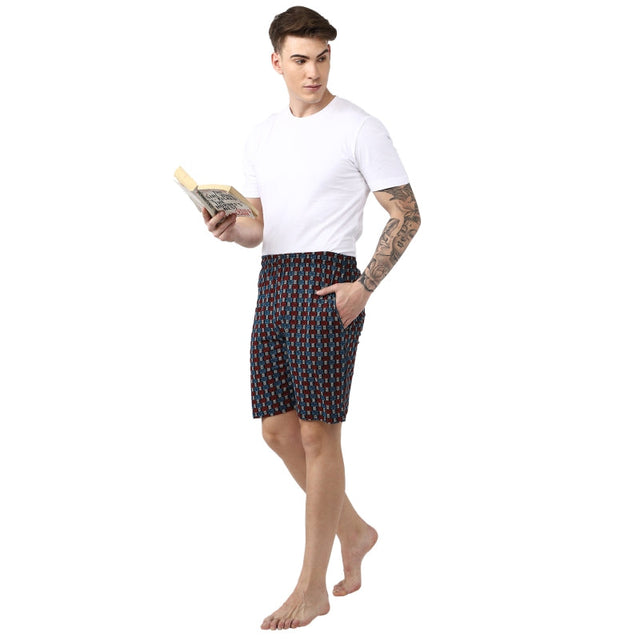 Men 100% Cotton Shorts Side Pockets - Bodycare