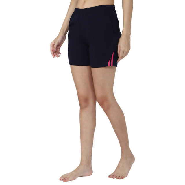Women 100% Cotton Shorts Side Pockets - Bodycare