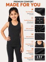 Unisex Sleeveless Thermal Top with Round Neck Design for Winter Base Layering and Cold-Weather Innerwear Comfort
