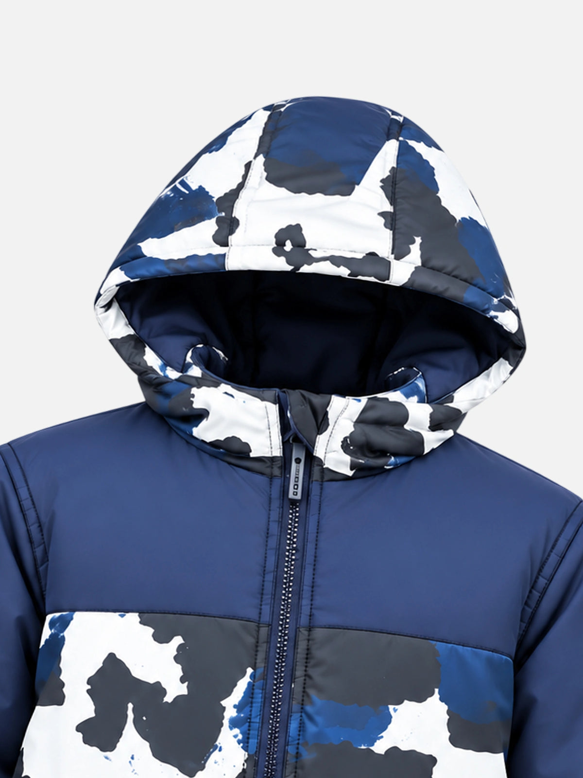 Boys Polyester Quilted Hooded Winter Jacket with Full Sleeves for Warm Casual Wear and Outdoor Comfort - Pack of 1