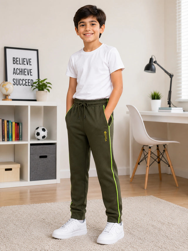 Boys Cotton Track Pant with Regular Fit for Casual Wear, Active Movement and Everyday Lounge Comfort