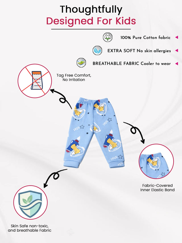 Baby Boys Pyjama with Inner Elastic for Everyday Baby Wear, Easy Movement and Regular Wardrobe Comfort
