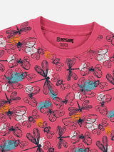 Girls Printed Round Neck Full Sleeve Sweatshirt for Casual Wear, Comfortable Coverage and Winter Wardrobe Use - Pack of 1