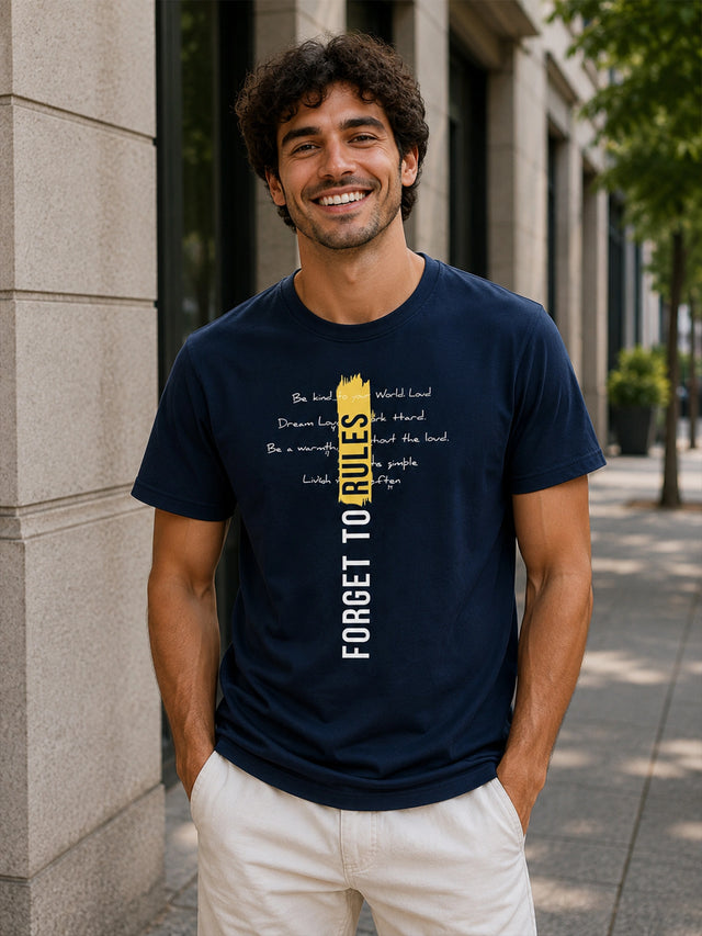 Men Round Neck Half Sleeves T-Shirt Solid Casual Wear Top for Everyday Outfits, Travel and Smart Basics