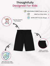 Girls Solid Shorty with Inner Elastic Waistband for Comfortable Innerwear Essentials and Regular Use - Pack of 6