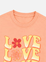 Girls Printed Round Neck Full Sleeve T-Shirt for Casual Wear, Comfortable Coverage and Regular Wardrobe Use - Pack of 1