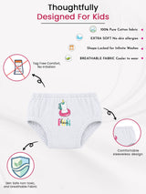 Baby Girls 100% Cotton Innerwear Panty Solid for Everyday Innerwear Comfort, Secure Fit and Regular Use - Pack of 3