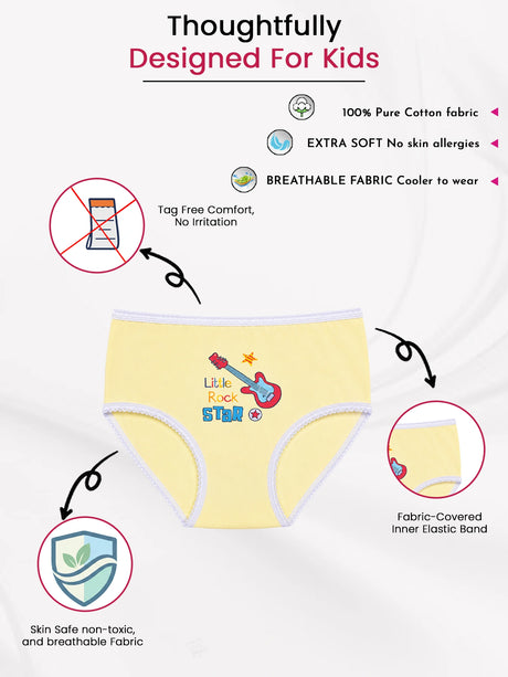 Girls Panty Top Elastic Pack of 3