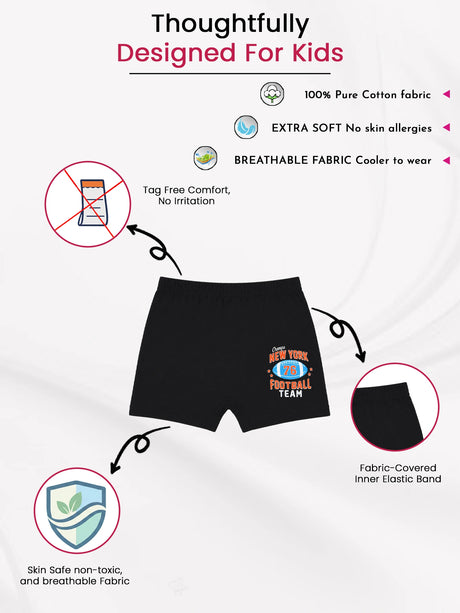 Boys Trunk Inner Elastic Pack of 6