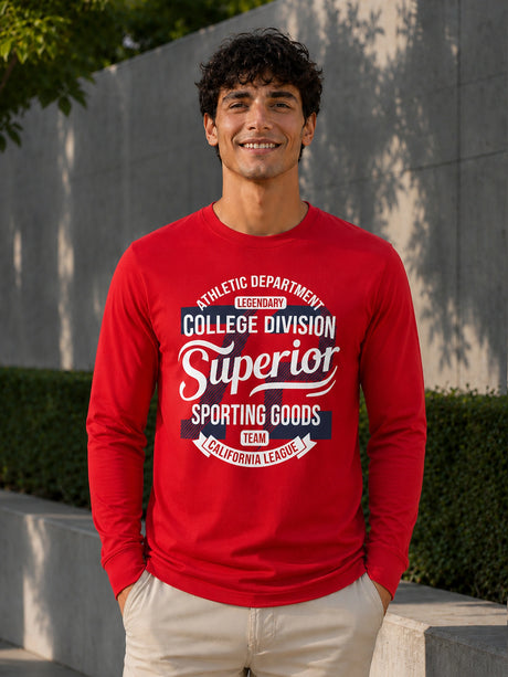 Men T-Shirt Round Neck Full Sleeves