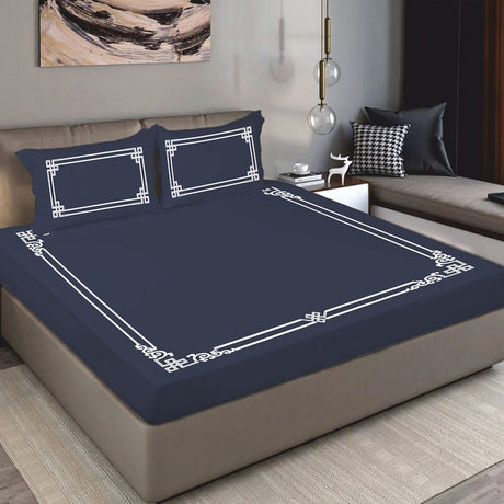 King Size Cotton Fitted Bedsheet Camel Beige