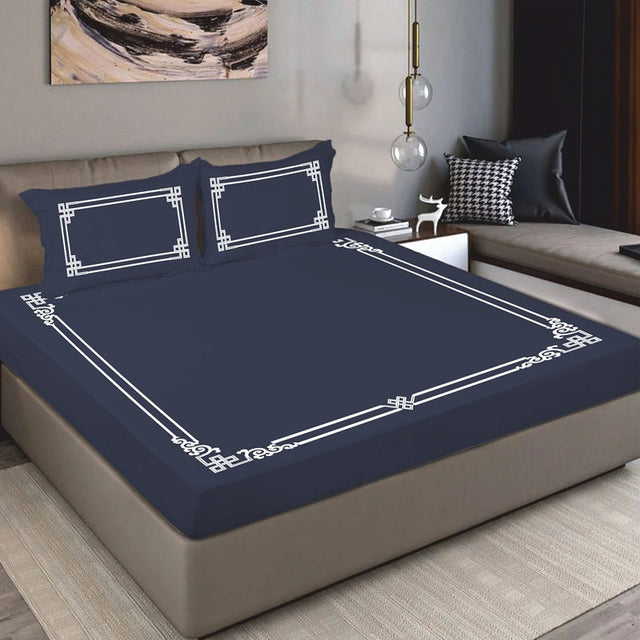 King Size Cotton Fitted Bedsheet Camel Beige - Bodycare