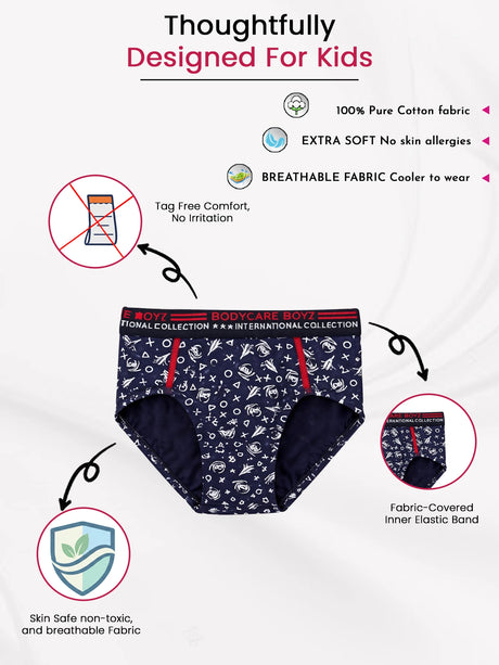 Boys Brief Top Elastic Pack of 2