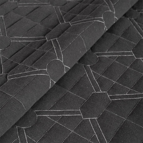 BodyComfy 100% Cotton Hosiery King-Size Fitted Bedcover – Diamond Weave Quilted Print