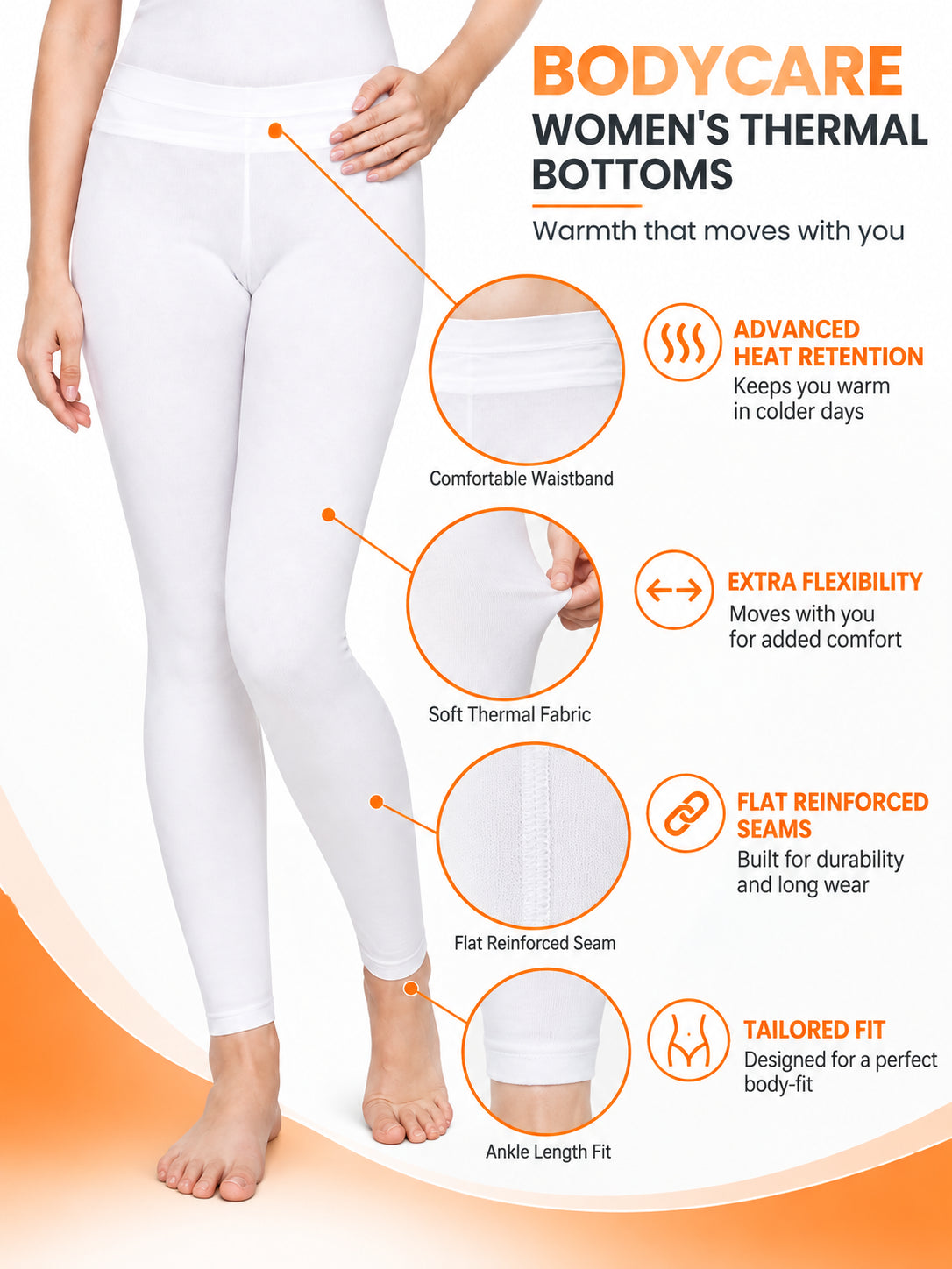 Women Extra Soft Thermal Bottom for Winter Layering, Comfortable Coverage and Cold Weather Essentials - Pack of 1