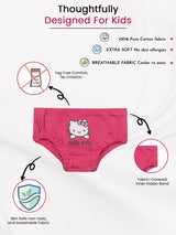 Baby Girls Hello Kitty 100% Cotton Panty Inner Elastic Pack of 5