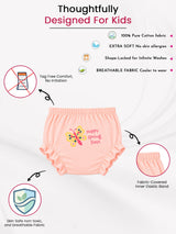 Girls 100% Cotton Panty with Inner Elastic for Everyday Innerwear Comfort and Regular Use Essentials - Pack of 3