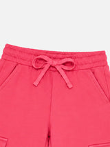 Girls French Terry Track Pant with Printed Regular Fit for Casual Wear, Lounge Comfort and Easy Movement