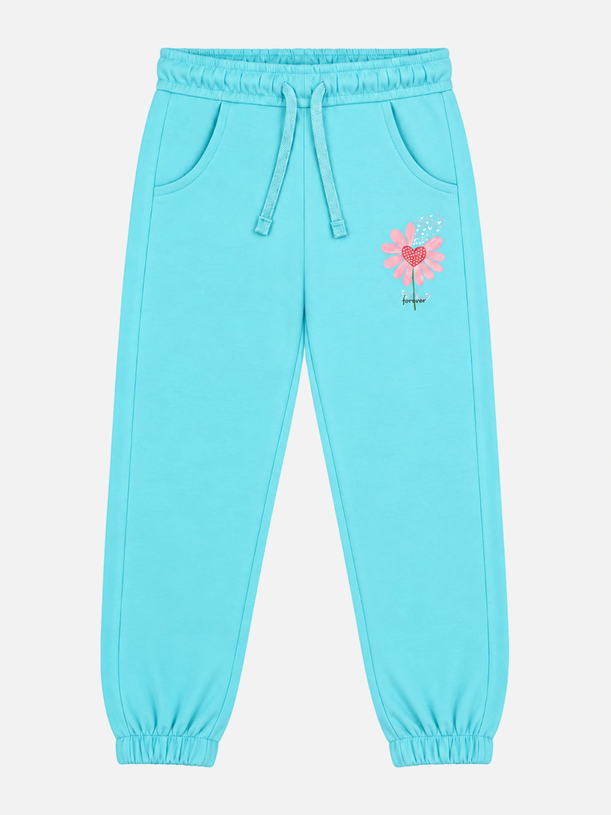 Girls 100% Cotton T-Shirt and Pajama Set with Soft Breathable Comfort for Lounge Wear and Nightwear - Pack of 1
