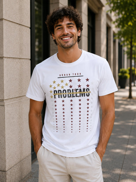 Men T-Shirt Round Neck Half Sleeves
