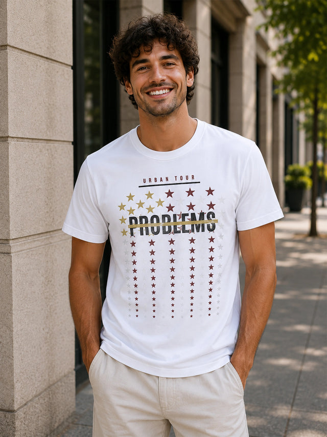 Men Round Neck Half Sleeves T-Shirt Solid Casual Wear Top for Everyday Outfits, Travel and Smart Basics
