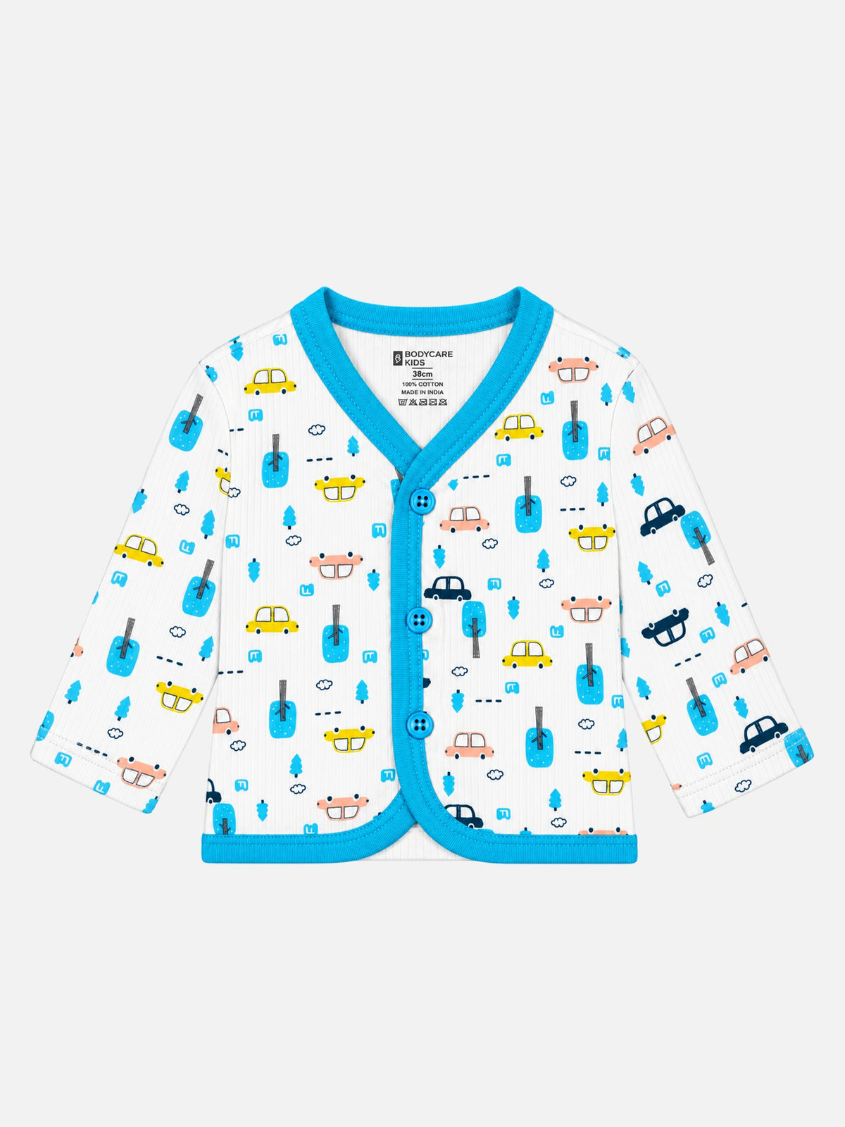 Unisex Baby Printed Thermal Top with Round Neck and Half Sleeves for Winter Innerwear Comfort - Pack of 3