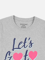 Girls 100% Cotton T-Shirt with Round Neck and Full Sleeves for Comfortable Casual Wear and Regular Use - Pack of 1