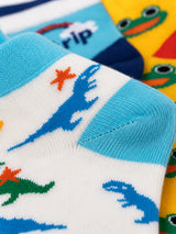 Boys Ankle Length Cotton Socks with Antibacterial Finish, Moisture Wicking Comfort and Sports Casual Use - Pack of 4