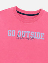 Girls Round Neck Full Sleeve Sweatshirt with Casual Wear Comfort, Lounge-Ready Styling and Regular Seasonal Use