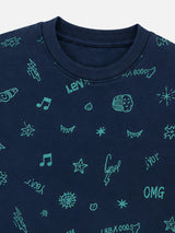 Girls Printed Round Neck Full Sleeve Sweatshirt for Casual Wear, Comfortable Coverage and Winter Wardrobe Use - Pack of 1