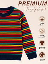 Boys Round Neck Full Sleeves Sweater with Comfortable Winter Wear Styling, Regular Comfort and Wardrobe Use